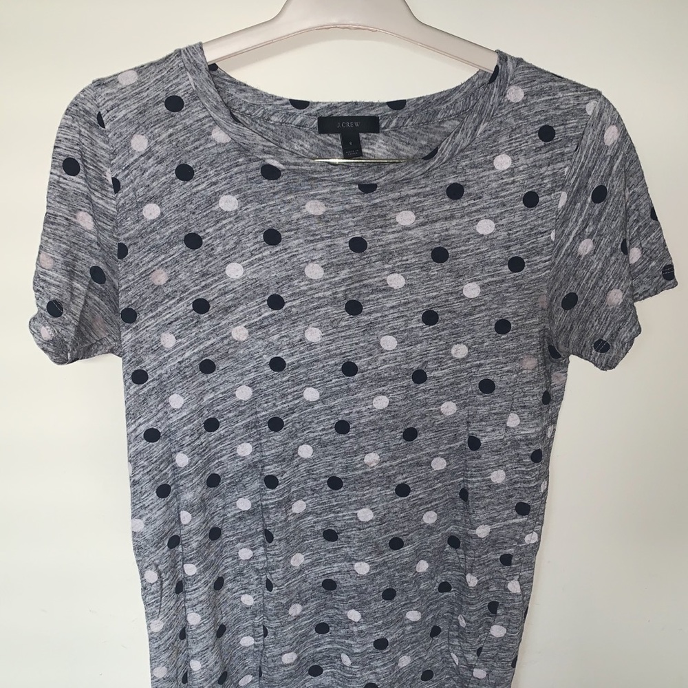 CUTE J Crew polka dot T-shirt